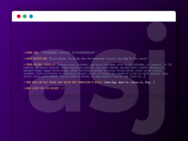  科技感十足的HTML动态404源码