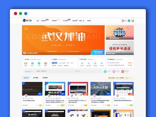 Wordpress主题模板 RiProV6.3主题_子主题 ripro-child简洁大气集成后台美化包 riprodl下载美化插件